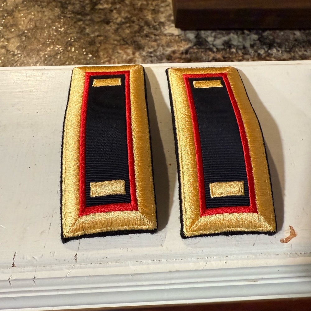Army Adjutant General 2LT Shoulder Boards (ASU)